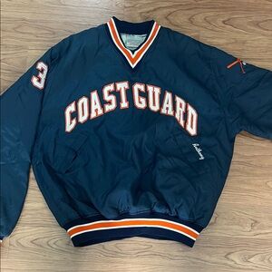 Coast Guard Navy Blue Pullover Jacket Harvard clothing co. Size L